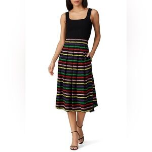 Tara Jarmon Jane Rainbow Midi Skirt | Size EU 42